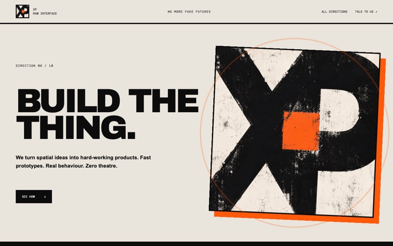Raw Interface website preview